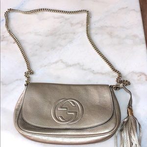 Authentic Gucci bag in gold